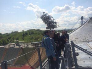 Olympiapark mit Stadion und Olympiaberg