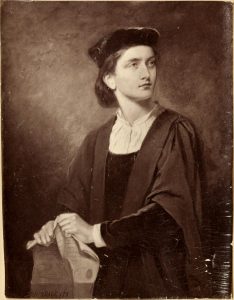 Die Figur Portia, verkleidet als Mann, in Shakespares "The Merchant von Venice", gesehen von Schüler*innen des Städtischen Münchenkollegs